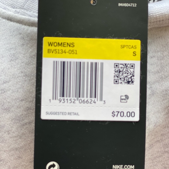 NIKE AIR FLEECE DRESS SMALL GRAY - Picture 7 of 7